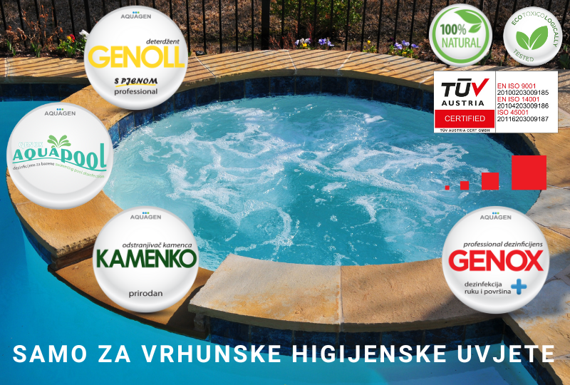 Ekološka sredstva za čišćenje i dezinfekciju hidromasažne kade – Genox higijenski standard