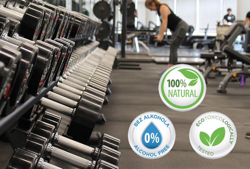 Sredstva za dezinfekciju i čišćenje opreme u fitness centru
